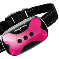 DogRook Rechargeable Bark Collar - Humane, No Shock Training Collar - Action Without Remote - Vibration & Sound Care Modes - for Small, Medium, Large Dogs Breeds - No Harm Deterrent Vibrating Control