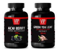 Fat Burner Advance - ACAI Berry - Green Tea - Green Tea Acne - (2 Bottles Combo)