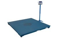 Vestil SCALE-S-CFT-55-10K Steel Digital Floor Scale, Uniform Capacity 10000 lb, NTEP 60" x 60" x 4-1/2", Painted Blue
