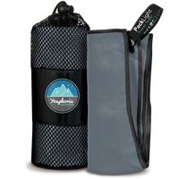 Youphoria Outdoors Microfiber Quick Dry Travel Towel - Ideal Fast Drying Towels for Travel, Camping, Beach, Backpacking, Gym, Sports, and Swimming - Ultra Light, Fast Drying and Absorbent - 3 Sizes