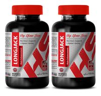 Male libido Enhancing Pills - LONGJACK - Male Enhancement - UP Your Size - Maca Supplement - 2 Bottles 120 Capsules