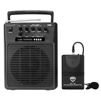 Nady WA-120BT LT Wireless Portable compact P.A full-range speaker system with built-in amplifier, BLUETOOTH, mp3 player, mixer, lavalier wireless microphone