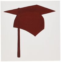 3dRose Red Cap and Red Tassel Graduation - Greeting Cards, 6 x 6 inches, set of 12 (gc_17543_2)