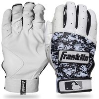 Franklin Sports MLB Digitek Baseball Batting Gloves - Gray/White/Black Digi - Youth Large