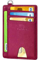 FurArt Slim Minimalist Wallet, Front Pocket Wallets, RFID Blocking, Credit Card Holder with Disassembly D-Shackle