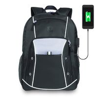 Backpack Laptop up To 15.6 - Best Computer Backpack For Laptops 13 14 15 - College Student Laptop Backpack USB Charging - Work Business Backpack Men Women - Travel Carry On Backpack - Black