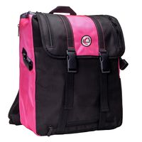 Case-It BKP-102 Laptop Backpack with Hide-Away Binder Holder, Fits 13-Inch Laptops, Black/Pink (BKP-102 BLKP)