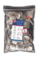 100 Buttons to Cover - Made in USA - Self Cover Buttons with Wire Eyes - Size 45 with Tool
