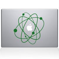 The Decal Guru 2090-MAC-13X-LG Atom 2 Decal Vinyl Sticker, Green, 13" MacBook Pro (2016 & Newer)