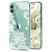 Savourio iPhone 11 Pro Case, HD Clear Ultra Slim Fit Soft TPU Protective Clear Case Shock-Absorption Anti-Scratch Compatible Cover Cases for iPhone 11 5.7 inch [2019] [Lace White]