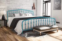 Novogratz Bushwick Bed, King, Blue