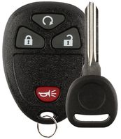 Discount Keyless Replacement Key Fob Car Keyless Remote and Uncut Transponder Key Compatible with KOBGT04A, 15114374, ID 46