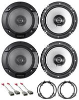 (3-Door) Kenwood 6.5" Door+Panel Speaker Replacement for 02-05 Honda Civic Si