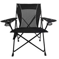 Kijaro Dual Lock Portable Camping and Sports Chair, Vik Black