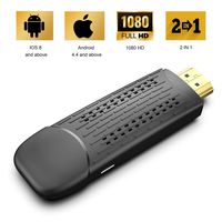 [New] Wireless Display Dongle Support Wireless and Wired 2 in 1 Display Receiver for TV/Projector 1080P HDMI Miracast Dongle Compatible for Android/iOS Smartphone,Tablet,iPhone,iPad,Laptop 