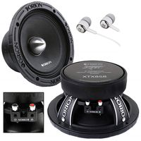 Orion XTX858 8" 1600 Watts High Efficiency Midrange Mid Range Bass Loud 8 Ohm Car Audio Speakers Pair with Free Alphasonik Earbuds Included