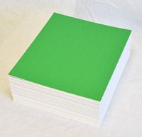 topseller100, Pack of 50 sheets 8x10 UNCUT matboard / mat boards (Green)