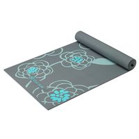 Gaiam Yoga Mat Premium Print Extra Thick Non Slip Exercise & Fitness Mat for All Types of Yoga, Pilates & Floor Workouts, Icy Blossom, 6mm