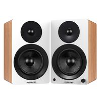 Fluance Ai60 High Performance Powered Two-Way 6.5" 2.0 Bookshelf Speakers with 100W Class D Amplifier for Turntable, PC, HDTV & Bluetooth aptX Wireless Music Streaming (Lucky Bamboo)
