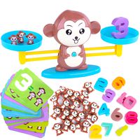 CoolToys Monkey Balance Cool Math Game for Girls & Boys | Fun, Educational Children's Gift & Kids Toy STEM Learning Ages 3+ (65-Piece Set)