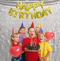 4Ftx6Ft Sequin Backdrop Sparkling Photography Background Curtain for Wedding Birthday Graduation Baby Shower Party Decoration (Silver)