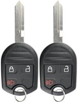 KeylessOption Keyless Entry Remote Control Uncut Blank Car Ignition Key Fob Replacement for CWTWB1U793 (Pack of 2)