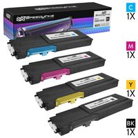 Speedy Inks Compatible Toner Cartridge Replacement for Dell C2660 High-Yield (1 Black, 1 Cyan, 1 Magenta, 1 Yellow, 4-Pack)