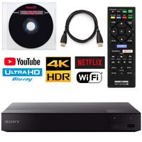 Sony BDP-S6700 4K Upscaling 3D Streaming Blu-Ray Disc Player with Built-in Wi-Fi + Remote Control + NeeGo HDMI Cable W/Ethernet NeeGo Lens Cleaner
