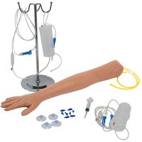IV Practice Arm with Dark Skin - Phlebotomy and Venipuncture Practice Arm - Designed for Training and Perfecting IV + Phlebotomy + Venipuncture Procedures and Techniques - The Apprentice Doctor