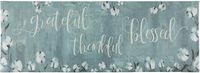 20"x55" Oversized Cushioned Anti-Fatigue Kitchen Runner Mat (Grateful Thankful Bless)