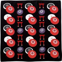 HAMAMONYO Furoshiki(20 in.) 'Japanese Umbrella & Shrine Gate'