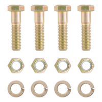 CURT 48330 Pintle Hitch Mount Hardware Kit, 4 Bolts, Yellow Zinc