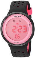 Armitron Sport Quartz Sport Watch with Silicone Strap, Black, 23.5 (Model: 40/8423PBK)
