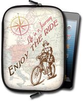 AngelStar 13742 Life is a Journey Vintage Artwork Small Tablet/Ipad Case, Mini