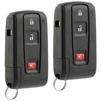 (Only Works with Black Logo Version NOT Silver) 2 Key Fob Keyless Entry Remote fits Toyota Prius 2004 2005 2006 2007 2008 2009 ...