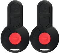 KeylessOption Keyless Entry Remote Control Car Key Fob Replacement for VW M3GHU01WT (Pack of 2)