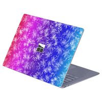 MasiBloom 1 PCS Anti-Scratch Decal Sticker Laptop Cover Skin for 13" 13.5 inch Microsoft Surface Laptop 3 & 2 & 1 (2019/18/17 Released),Not Compatible with Surface Book (Small Lily-Red Purple Blue)