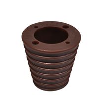 Myard MP UW38H4-DBR Umbrella Cone Wedge for Patio Table Hole Opening or Base 1.8 to 2.4 Inch, Umbrella Pole Diameter 1 1/2 (38mm, Dark Brown)