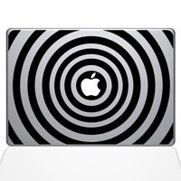 The Decal Guru 2048-MAC-13P-BLA Music Waves Decal Vinyl Sticker, Black, 13" MacBook Pro (2015 & Older)