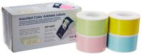 Seiko Instruments Assorted Color Labels for Smart Label Printers (SLP-4AST)
