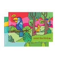 Munchkin Story Mat, BPA Free Disposable Placemats for Kids, 18 Pack, 2 Designs