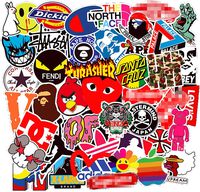 ZUIYIJIANGNAN 100 Pcs Fashion Brand Stickers for Laptop Stickers Motorcycle Bicycle Skateboard Luggage Decal Graffiti Patches Stickers for [No-Duplicate Sticker Pack] (New Logo)