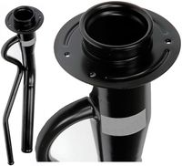 APDTY 104015 Gas Tank Fuel Filler Neck Steel Pipe Fits 1999-2010 Ford F250 F-250 F350 F-350 SRW Super Duty Pickup (Diesel & 6.75 Foot / 81 Inch Bed; Replaces 4C3Z9034A, 8C3Z9034JE, 8C3Z9034JF)