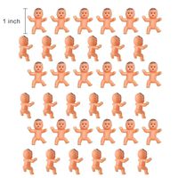 36pcs Mini Plastic Babies for Baby Shower, ice Cube Game, Party Decorations, Baby Toys