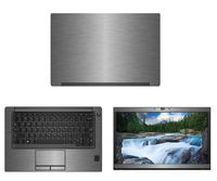 decalrus - Protective Decal for Dell Latitude 7490 (14" Screen) Laptop Titanium Texture Brushed Aluminum Skin case Cover wrap BAdellLatitude7490Titanium