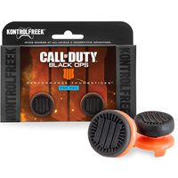 KontrolFreek Call of Duty: Black Ops 4 for PlayStation 4 (PS4) Controller | Performance Thumbsticks | 2 High-Rise | Black/Orange