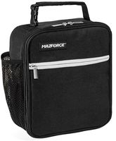 MAZFORCE Original Lunch Box Insulated Lunch Bag - Tough & Spacious Adult Lunchbox to Seize Your Day (Force Black - Lunch Bags Designed in California for Men, Adults, Women)