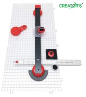 Creator's Beetle Bits Mini Glass Cutting System Portable Work Station For Geometric Shapes COMPLETE WITH 2 Waffle Grids AND Push Button Flying Beetle Glass Cutter INCLUDED - DIY - Made In The USA