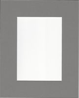 Pack of 5 8x10 Ocean Grey Picture Mats with White Core for 5x7 Pictures