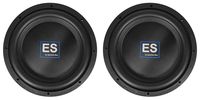 2 American Bass ES 1244 12" 1000w Shallow Slim Car Subwoofers 4-Ohm Subs ES1244
